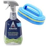 Astonish Specialist Extra Strength Mould & Mildew Stain Blaster Spray for Fast Mould Removal and prevention 750ml. Paired with large scrubbing sponge with handle. For walls, bath, shower, grout, tiles