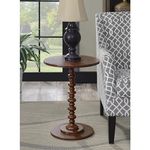 VASIL MART Wooden Round Bed Side Table End Table, Side Table, Night Stand Beah Table for Living Room Bedroom
