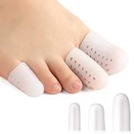 Bukihome 16 PCS Toe Protectors, Silicone Toe Caps Toe Sleeve Protectors, Prevent Pain Relief for Corns, Blisters and Ingrown Toenails (4 Large Size + 8 Medium Size + 4 Small Size)