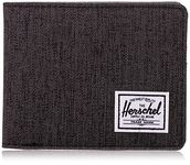 Herschel Black Crosshatch Polyester Unisex RFID Wallet (10363-02090-OS-02090-OS)