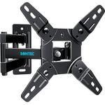 BONTEC TV Wall Bracket for 13-42 Inch LED LCD OLED Flat & Curved TVs up to 20KG, Full Motion Articulating Mount with Tilt, Swivel, Extension, Max VESA 200x200mm, TV Wall Mount for Home and Office Use