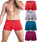 wirarpa Mens Mirco Modal Underwear Trunks Soft Boxer Shorts Gents Microfibre Underpants Multipack Size M