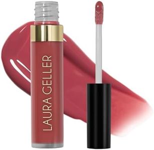LAURA GELLER NEW YORK Color Luster Lip Gloss - Rhubarb Crumble | Non-Sticky Lip Gloss Treatment with Sheer High-Shine Color