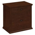 Bush Furniture Yorktown Lateral File Cabinet in Antique Cherry