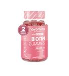 Biotin Gummies - 10,000 mcg - 60-Day Supply - Hair Vitamins –- Vegan - Chewable Hair Vitamins – Anti Hair Loss and Thinning Supplement – Hair Gummies for Hair Growth - Made by Novomins