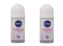 Nivea Whitening Smooth Skin Deodorant Roll On For Women, 50Ml (Pack Of 2) - Fresh