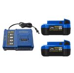 Kobalt 24-V 2-Pack Lithium-ion 4 Ah Battery and Charger