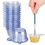 Pinenuts Disposable Urine Cups, 60 Pcs Plastic Urine Collection Cups, 40 ML Urine Specimen Cups for Pregnancy Ovulation Test (40ml)