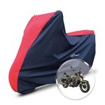 Neodrift 'SuperMax' Bike Cover Suitable for UM Renegade Commando (All-Weather Motorcycle Protection, Water & UV Resistant, Dustproof, Windproof) (Colour: Red - Black)