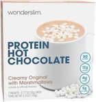 WonderSlim Protein Hot Chocolate, Creamy Original w/Marshmallows, 80 Calories, 12g Protein, 4g Sugar (7ct)