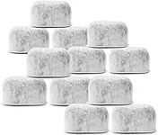 Housewares Solutions Pack of 12 Replacement Charcoal Water Filters for All Coffee Machines - Cuisinart Compatible (Not Keurig) Filters Fit Both Newer & Older Models