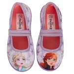 Disney Girls Frozen 2 Slippers Elsa Anna Ballet Pumps Kids Slipper Slip On House Shoes Lilac 9 UK Child/EU 27