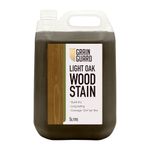 GRAIN GUARD Wood Stain | Light Oak | 5 Litre | Water-Based & Low Odour | Eco-Friendly and Non-Toxic | Interior Furniture Wood Stain | Easy Application | Quick Drying