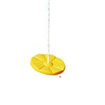 Gorilla Playsets 04-0018-Y Disc Swing with Rope, 360° Spin, Yellow