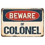 SignMission Colonel, 8" X 12" Plast