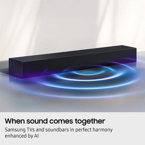 Samsung 2-Channel Soundbar – Compact Home Audio Speaker