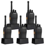 Retevis RB668 Walkie Talkie, Professional Two Way Radio Rechargeable, PMR446 Emergency Alarm, LED Flashlight, H777 New Version, Hands Free Walkie Talkies for Adults, Retail Store (Black, 5 Pcs)