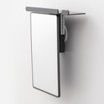 TAILI Shower Mirror Fogless for Shaving with Razor Holder, Anti-Fog with Powerful Suction Wall Mounted for Bathroom, Makeup Shave Mirror for Men & Women, Shatterproof & Removable, Grey