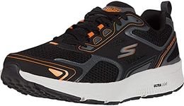 Skechers mens Go Run Consistent - Performance Running & Walking Shoe Sneaker, Black/Orange, 11.5 US