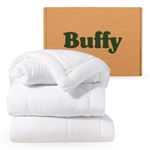 Buffy Cloud Comforter - Machine Washable Lyocell Fabric, Down-Alternative Fill, Extra Fluffy Quilted Duvet Insert with Corner Tabs (Ful/Queen)