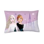 Franco Frozen Elsa & Anna Beauty Silky Satin Standard Pillowcase Cover 20x30 for Hair and Skin, (Official) Disney Product by