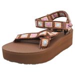 Teva FLATFORM UNIVERSAL CROCHET Womens Platform Sandals in Brown - 5 UK