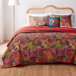 Greenland Home 5-Piece Jewel Bonus Quilt Set, Full/Queen