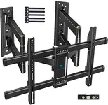 PERLESMITH Corner TV Wall Mount for 37-70 Inch LED, LCD 4K Flat Curved Screen TVs up to 99 lbs, Corner TV Mount Bracket with Dual Articulating Arms, Swivel, Tilt, Extension, Max VESA 600x400mm, PSCLF1