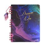 DOODLE Hard Bound Spiral Notebook Diary with Bookmark Dangler and Sticker Pages I B5 I Undated I 160 Ruled Pages I 80 GSM (Dream on)