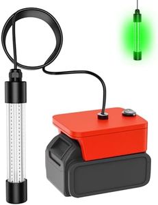 Underwater Fishing Light Compatible for Milwaukee 18V Battery,LED Green Light for IP68 1300 Lumens Fish Attracting, Night Fishing for Docks Boats or Kayaks(no Battery)