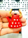 WARMINGO DE Kettle Miniature Fridge Magnet | Home Decor Item | Kitchen Decor Item | Imported Fridge Magnets (Red)