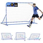 Dual-Mode Soccer Goal & Baseball Rebounder Net, 6 x 4 FT Soccer Trainer for Intense Shooting Training, Sport Training for Control, Passing Rebound Practice, Gifts Equipment for Youth, Teens & Adults