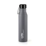 Cello Maestro Stainless Steel Vacuum Insulated Flask | Hot & Cold Water Bottle with Screw top Lid | Double Walled Water Bottle for Sports, Gym, Outdoor, Travel | Grey | 750ml