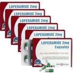 One Step Diarrhoea Relief 2mg Capsules Loperamide Hydrochloride 36 Capsules - 6 Packs