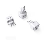 BESTEK [3-Pack] Grounded Universal Plug Adapter for Brazil