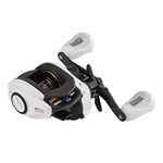 Abu Garcia Max Pro Low Profile Baitcast Reel, Size LP (1539730), 7 Stainless Steel Ball Bearings + 1 Roller Bearing, Synthetic Star Drag, Max of 15lb | 6.8kg, Left-Handed (Box)