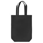 IMFAA Heavy Duty 10oz X-Large (50x40+10) Cm 100% Cotton Canvas Reusable Shoulder/Hand Tote Shopping Bags (Black, 10)