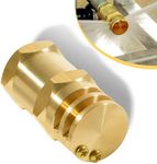 6550-1 Boomless Flat Spray Nozzle 3/4" #20 Orifices (90° & 180° Caps) 5.9 GPM @ 40 PSI,Brass