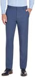 Van Heusen Men's Big and Tall Traveler Stretch Flat Front Dress Pant, Ash Navy, 38W x 32L