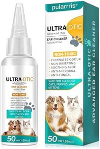 pularrris Ear Cleaner Ear Care for Dogs Cats provides relief for yeast infection-itching odours first aid antiseptic ear drops for Dogs Cats puppy