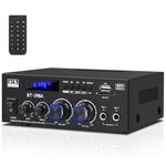 AEXCVG BT-398A 2 Channel Bluetooth Amplifier, 60Wx2, Stereo Receivers with FM, USB, SD Card, Remote Control for Karaoke, Home Audio