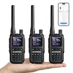 BAOFENG GT-5R Mini Dual Band Handheld Ham Radio, Wireless APP Programming, Dual PTT, USB-C Charging, 999CH, Pocket Walkie Talkie for Outdoor, Emergency, Backup(3 Packs)