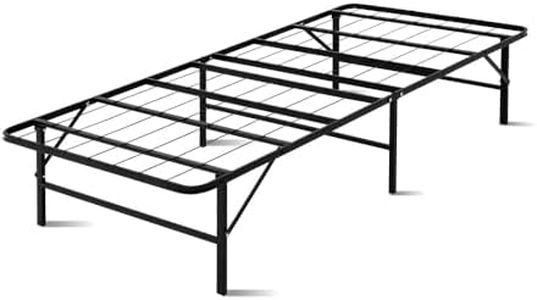 Artiss Double Size Bed Frame, Folding Foldable Mattress Sleeping Base Home Bedroom Outdoor Indoor Furniture Kids Beds, 300kg Weight Capacity Extra Storage Space Easy Carry Black