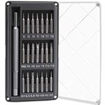 21bit Precision Screwdriver Set, Magnetic Screwdriver mini Set for Repairing Cell Phones, Watches, Laptops，Camera and Most Other Electronics (21 in 1)