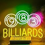 Billiards Neon Sign LED Colorful Neon Light for Wall Decor Dimmable USB Neon Lights for Billiard Room Game Party Decor Bedroom Man Cave Boys Gift（16.9’’X11.8’’）