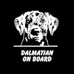 Dalmation "Dogs on Board" Car Stickers