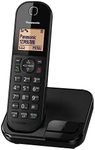 Panasonic KX-TGC41 Digital Cordless Phone with Nuisance Call Blocker, speakerphone and call waiting - Black