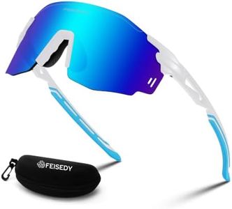 FEISEDY Rimless Sports Sunglasses for Men Women Tr90 Frame for Cycling Fishing Running B0116