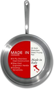 Made In 12-Inch Stainless Steel Frying Pan – Professional Cookware