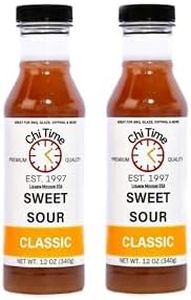 Chi Time's Sweet Sour Sauce - Condiment for Wings, Chicken, Beef, Pork, Seafood, Rice or Noodles, and More. Perfect for Stir Fry, 12 Ounces, 2 Pack, Small Batch.